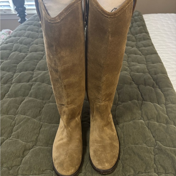 FRYE Brown Suede Knee-High Boots - Picture 2 of 3